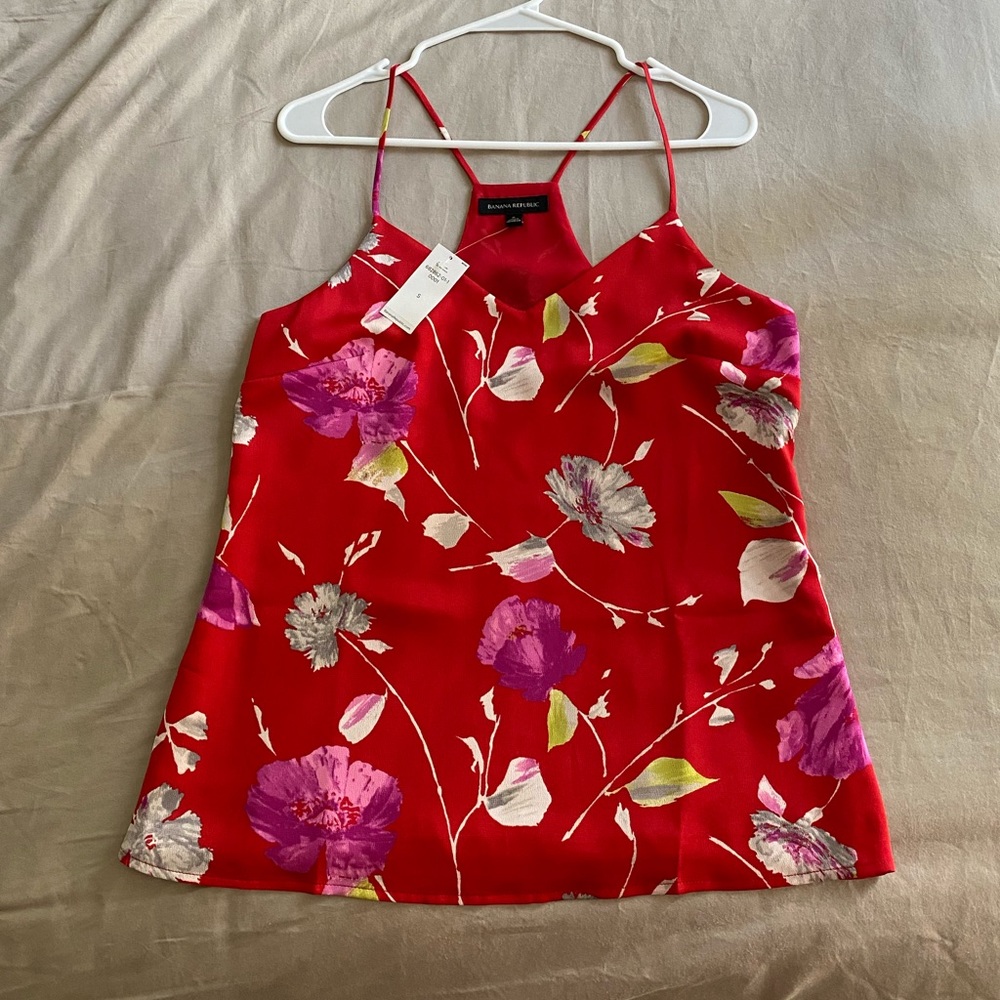 Banana Republic v neck racerback blouse